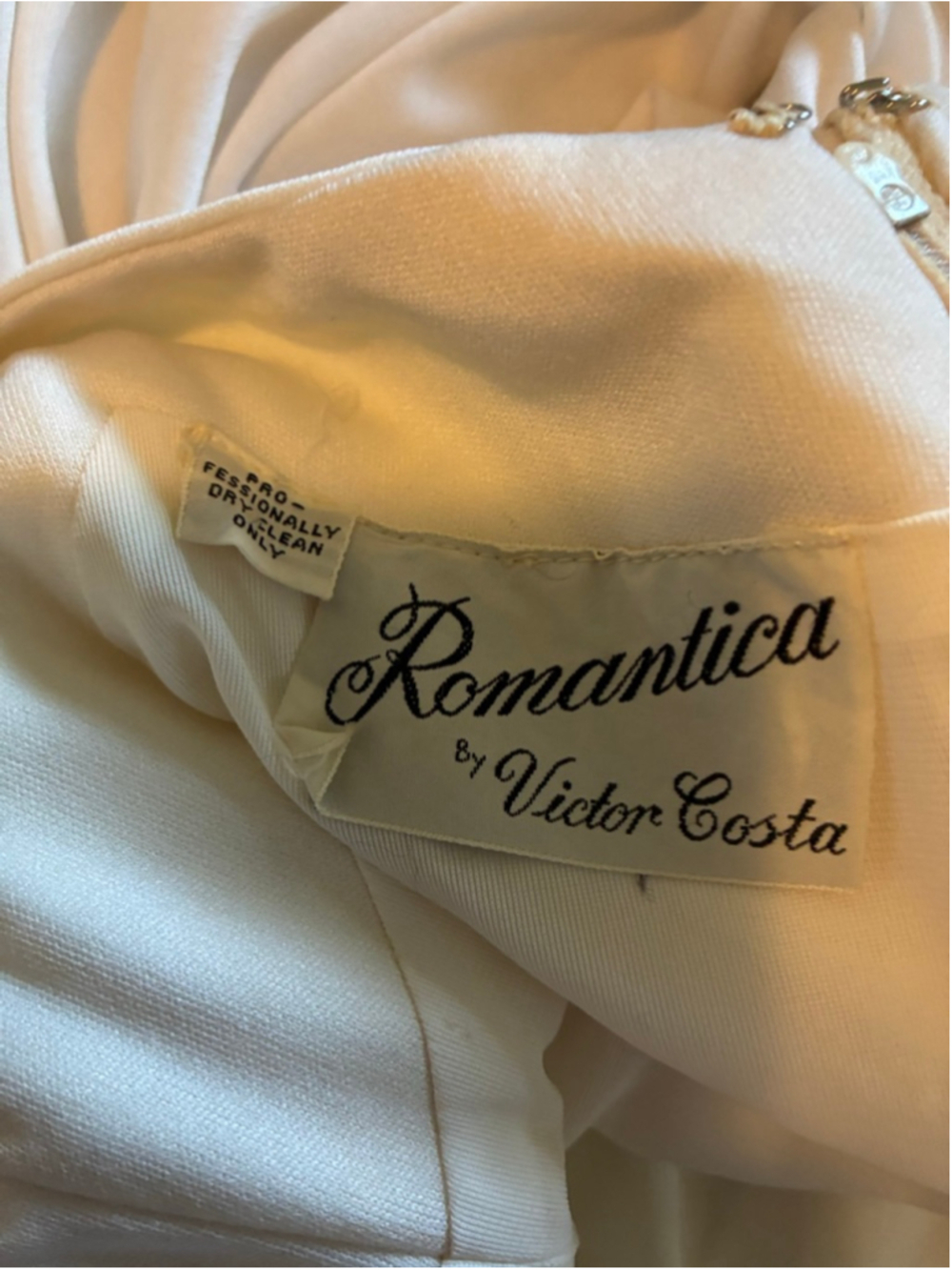 Women's Romantica by Victor Costa White Maxi Dress - Picture 6 of 7